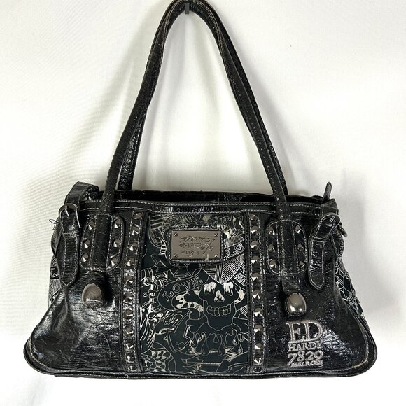 ショルダーバッグ・ポシェット Ed Hardy Nova Black Handbag Ed Hardy Nova Black Handbag | Zumiez